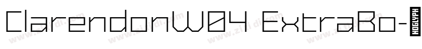 ClarendonW04 ExtraBo字体转换